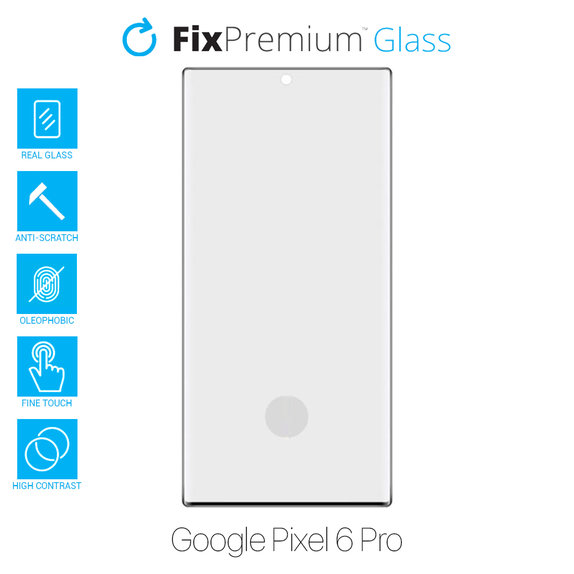 Закалено стъкло FullCover за Google Pixel 6 Pro, FixPremium