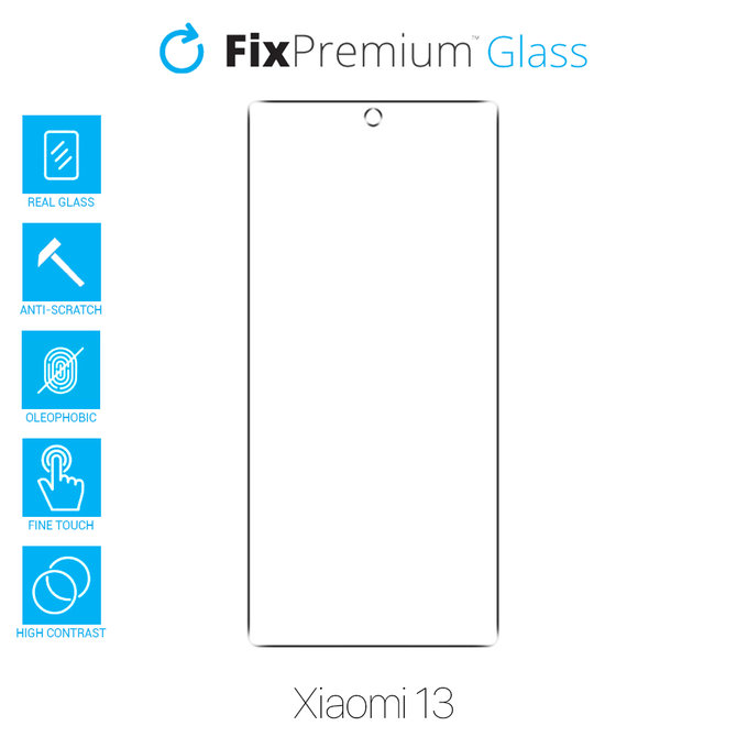 Закалено стъкло за Xiaomi 13, FixPremium