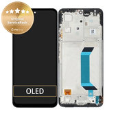 дисплей за Xiaomi Redmi Note 12 5G, Тъчскрийн и рамка, 560001M17P00, черен, Black, Genuine Service Pack