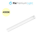LED нощна лампа със сензор за движение, топло жълто, 0.3m, Бял, White, FixPremium