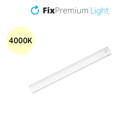 LED нощна лампа със сензор за движение, топло жълто, 0.2m, Бял, White, FixPremium