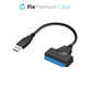 USB / SATA 2.5" кабел, Черно, Black, FixPremium