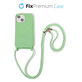 Силиконов калъф с връзка за iPhone 14 Plus, Зелено, Green