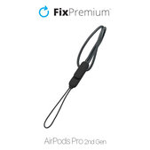 Каишка за AirPods Pro 2, Черно, Black