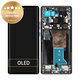 дисплей за Motorola Edge 40 Pro, Тъчскрийн и рамка, 5D68C21986, Interstellar Black, Genuine Service Pack
