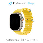 Каишка Ocean Loop за Apple Watch (38, 40 и 41mm),  Жълто, Yellow, FixPremium