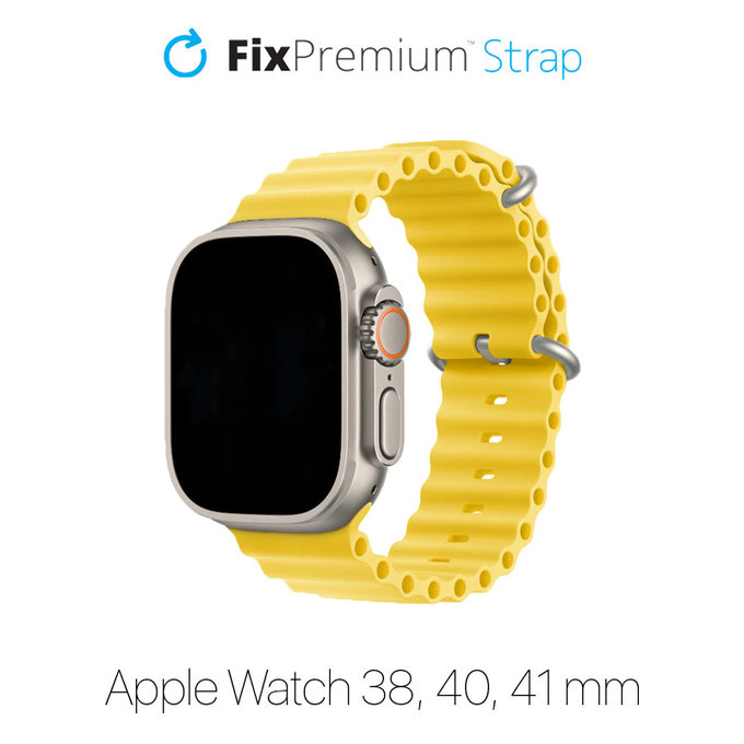 Каишка Ocean Loop за Apple Watch (38, 40 и 41mm), Жълто, Yellow, FixPremium