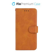 Калъф Book Wallet за Xiaomi Червено, Redmi Note 12, Кафяв, Brown