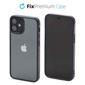 Калъф Invisible за iPhone 12 mini, Черно, Black, FixPremium