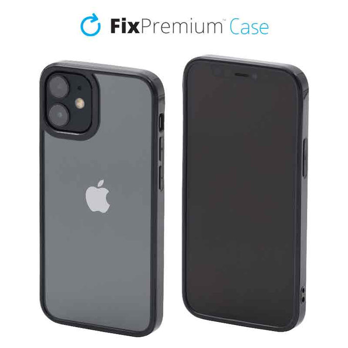 Калъф Invisible за iPhone 12 mini, Черно, Black, FixPremium