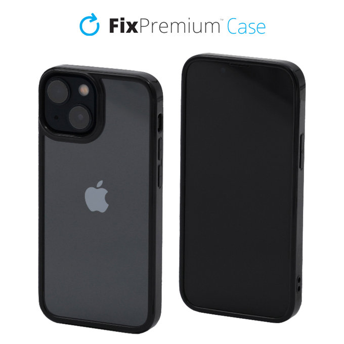Калъф Invisible за iPhone 13 mini, Черно, Black, FixPremium