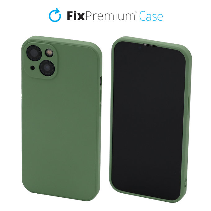 Калъф Rubber за iPhone 13 & 14, Зелено, Green