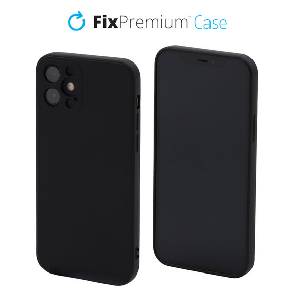 Калъф Rubber за iPhone 12 mini, Черно, Black