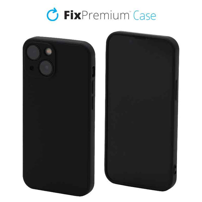Калъф Rubber за iPhone 13 mini, Черно, Black
