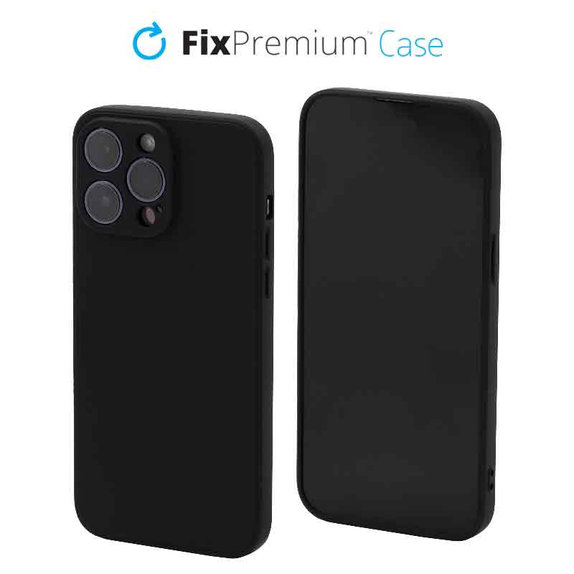 Калъф Rubber за iPhone 14 Pro Max, Черно, Black