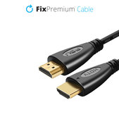 HDMI / HDMI кабел HDMI 2.0, 1m, Черно, Black, FixPremium