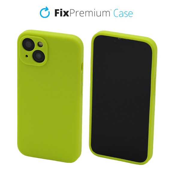 Силиконов калъф за iPhone 13, neon Зелен, Green