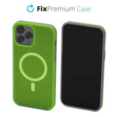 Калъф Clear с MagSafe за iPhone 12 Pro Max, neon Зелен, Green