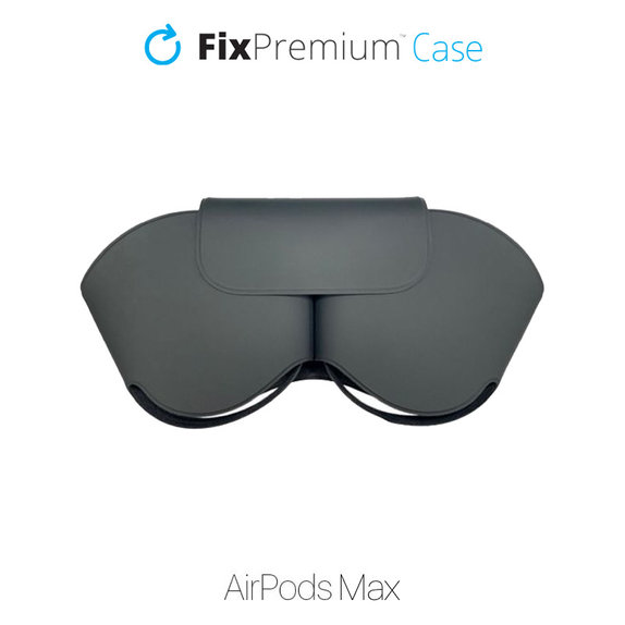 Смарт калъф за AirPods Max, Черно, Black, FixPremium