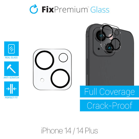 Протектор за обектив на задна камера за iPhone 14 и 14 Plus, FixPremium