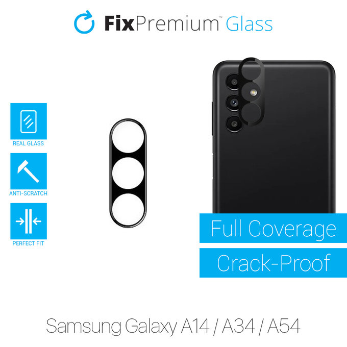 Протектор за обектив на задна камера за Samsung A14, A34 и A54, FixPremium