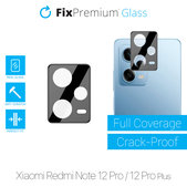 Протектор за обектив на задна камера за Xiaomi Червено, Redmi Note 12 Pro и 12 Pro Plus, FixPremium