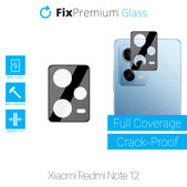 Протектор за обектив на задна камера за Xiaomi Червено, Redmi Note 12, FixPremium