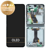 дисплей за Samsung Z Flip 5 F731B, Тъчскрийн и рамка, GH82-31828D, GH82-31827D, Mint, Genuine Service Pack