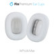 Резервни възглавнички за уши за Apple AirPods Max, плат, Бял, White, FixPremium