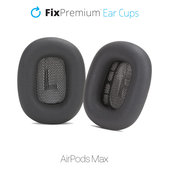 Резервни възглавнички за уши за Apple AirPods Max, плат, Space Gray, FixPremium