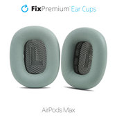 Резервни възглавнички за уши за Apple AirPods Max, плат, Зелено, Green, FixPremium