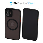 Калъф Matte с MagSafe за iPhone 12, Черно, Black