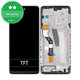 дисплей за Motorola Moto G51 XT2171, Тъчскрийн и рамка, черен, Black, TFT