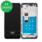 дисплей за Motorola Moto G13, Тъчскрийн и рамка, Matte Charcoal, TFT