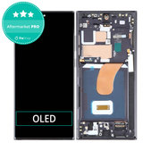 дисплей OLED за Samsung S23 Ultra S918B, Тъчскрийн и рамка, Phantom Black