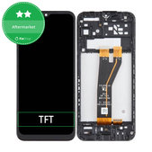 дисплей за Samsung A14 5G A146B, Тъчскрийн и рамка, черен, Black, TFT