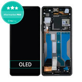 дисплей OLED за Sony Xperia 10 V, Тъчскрийн и рамка, черен, Black