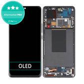 дисплей OLED за Xiaomi 12 Pro 2201122C 2201122G, Тъчскрийн и рамка, черен, Black