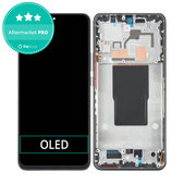 дисплей OLED за Xiaomi 12T 220712AG, Тъчскрийн и рамка, черен, Black