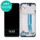 дисплей OLED за Xiaomi Redmi Note 11S 2201117SG 2201117SI, Тъчскрийн и рамка, черен, Black