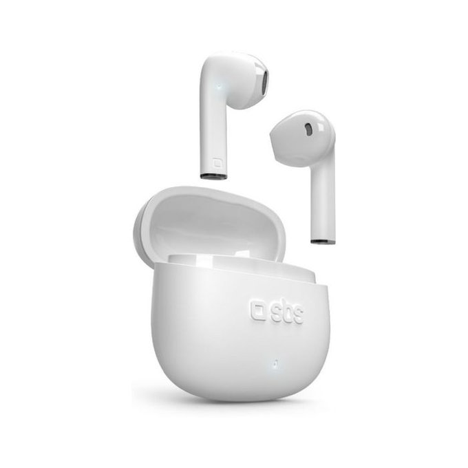 Безжични слушалки TWS One Color, Бял, White, SBS