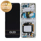 дисплей за Motorola Razr 40, Тъчскрийн и рамка, 5D68C22835, Vanilla Cream, Genuine Service Pack