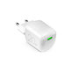Зарядно устройство MiniPro USB-C, GaN, 20W, Бял, White, PURO