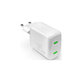 Зарядно устройство MiniPro 2x USB-C, GaN, 35W, Бял, White, PURO