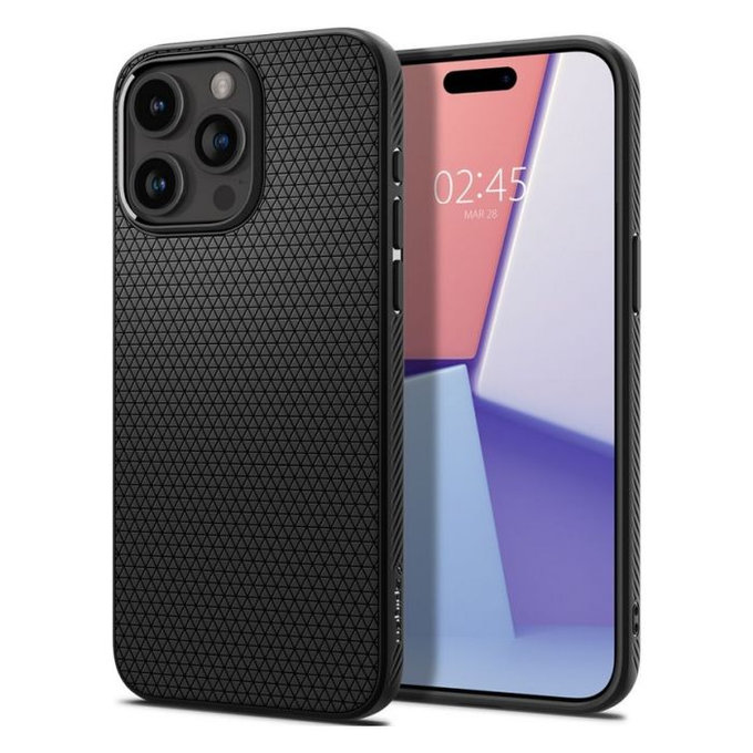 Калъф Liquid Air за iPhone 15 Pro Max, Matte Black