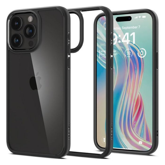 Калъф Ultra Hybrid за iPhone 15 Pro Max, Matte Black