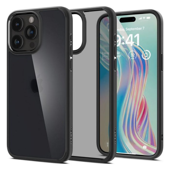 Калъф Ultra Hybrid за iPhone 15 Pro, Frost Black