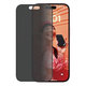 Закалено стъкло UWF Privacy с апликатор за iPhone 15, Черно, Black, PanzerGlass