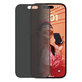 Закалено стъкло UWF Privacy с апликатор за iPhone 15, Черно, Black, PanzerGlass