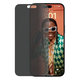 Закалено стъкло UWF Privacy с апликатор за iPhone 15 Pro Max, Черно, Black, PanzerGlass